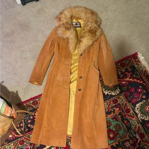 Vintage Penny Lane Coat with Fur Collar - Picture 12 of 13